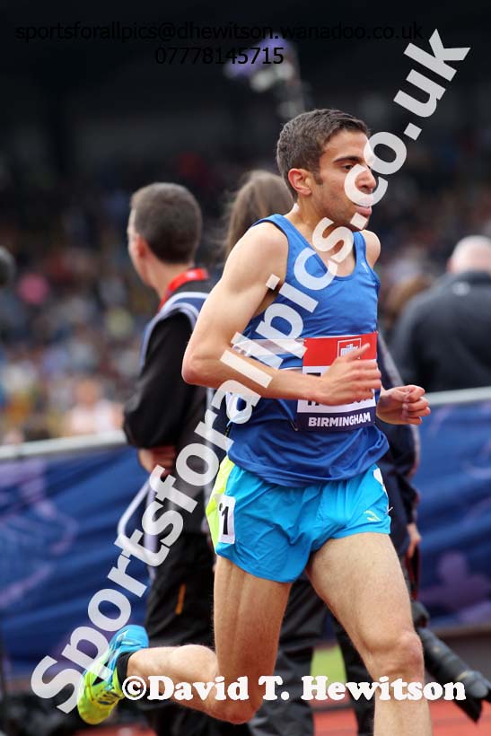 Mens 5000 metres, British Championships, Birmingham. Photo: David T. Hewitson/Sports for All Pics
